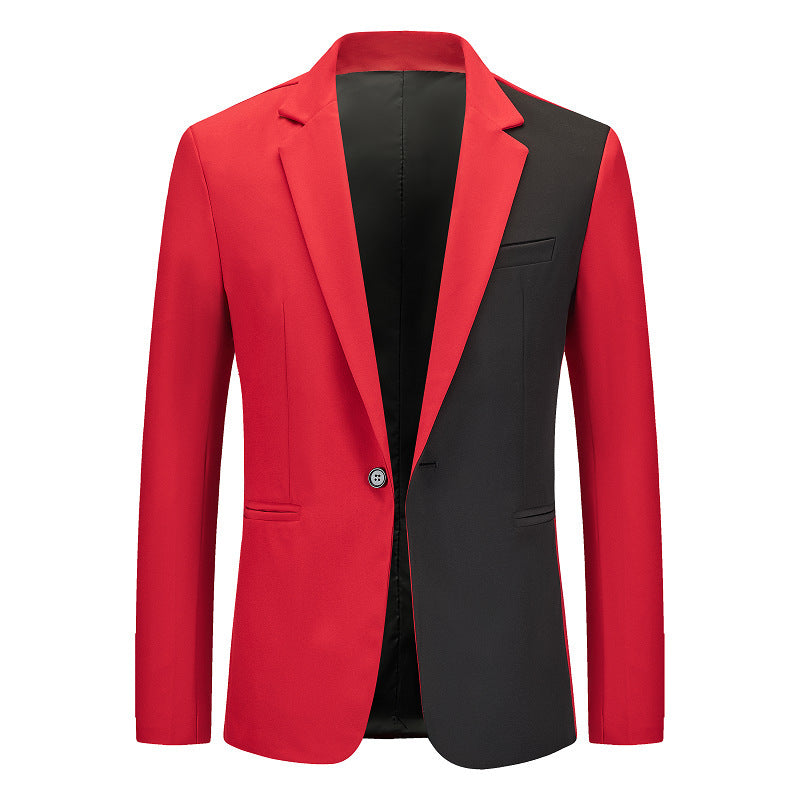 Herren kontrastierender Blazer mit modernem Schnitt Aliams