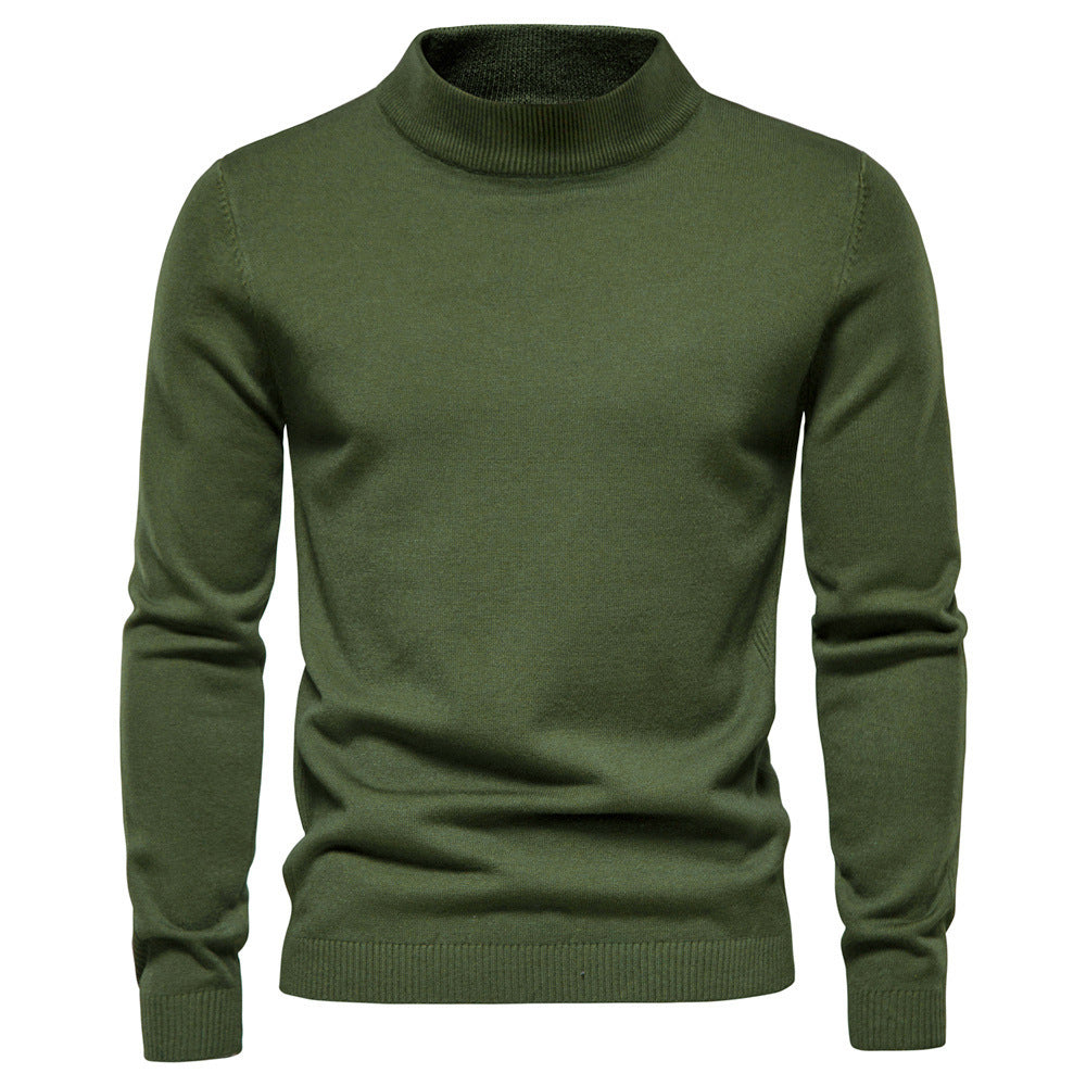 Herren eleganter Rollkragenpullover aus feiner Wolle Aliams