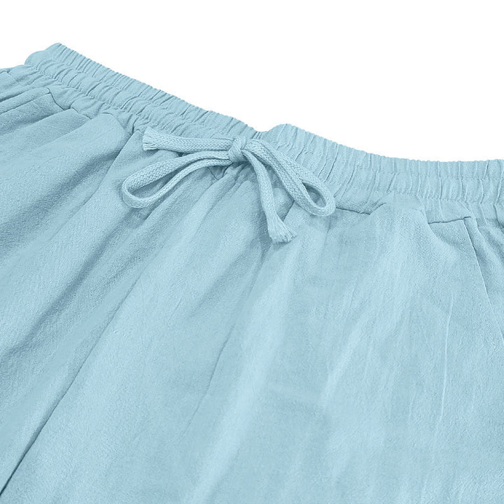 Herren Jackenähnliche Strandhose mit elastischem Bund und lebendigem Motiv Aliams