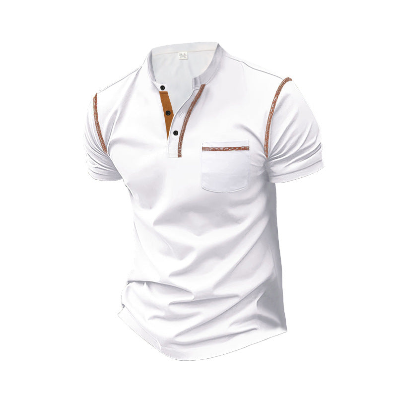 Herren Poloshirt mit modernem Kragen und praktischen Knopfdetails Aliams