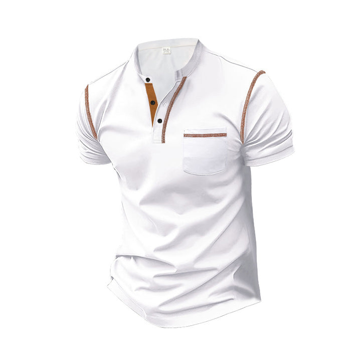 Herren Poloshirt mit modernem Kragen und praktischen Knopfdetails Aliams
