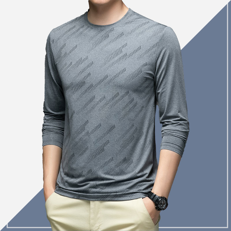 Herren Atmungsaktives Langarmshirt mit innovativer Textur Aliams