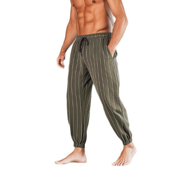 Herren Freizeithosen mit modernem Streifenmuster Aliams
