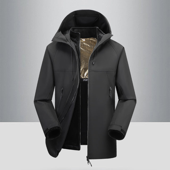 Herren Outdoor-Jacke mit winddichter und wasserabweisender Beschichtung Aliams