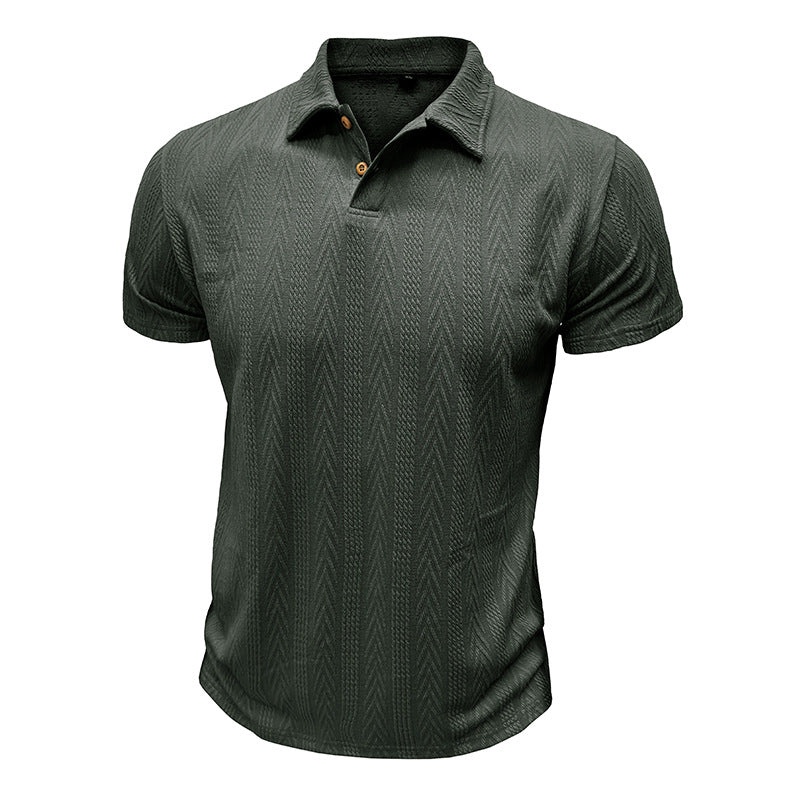 Herren Stilvolles kurzärmliges Poloshirt mit strukturiertem Design Aliams