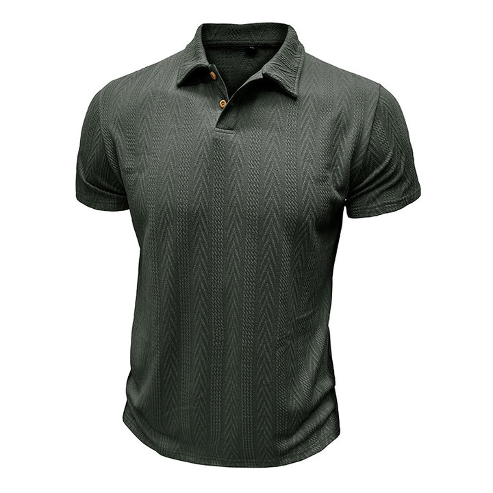 Herren Stilvolles kurzärmliges Poloshirt mit strukturiertem Design Aliams