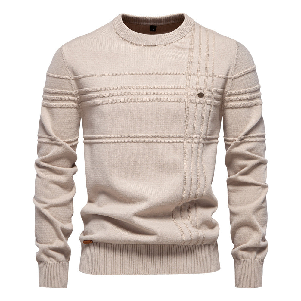 Herren Strickpullover mit modernem Strukturdesign und Komfortpassform Aliams