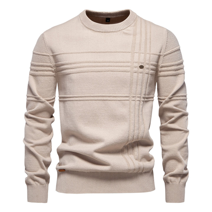 Herren Strickpullover mit modernem Strukturdesign und Komfortpassform Aliams