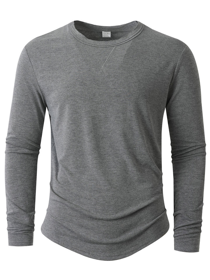 Herren Sportliches Langarmshirt Aliams