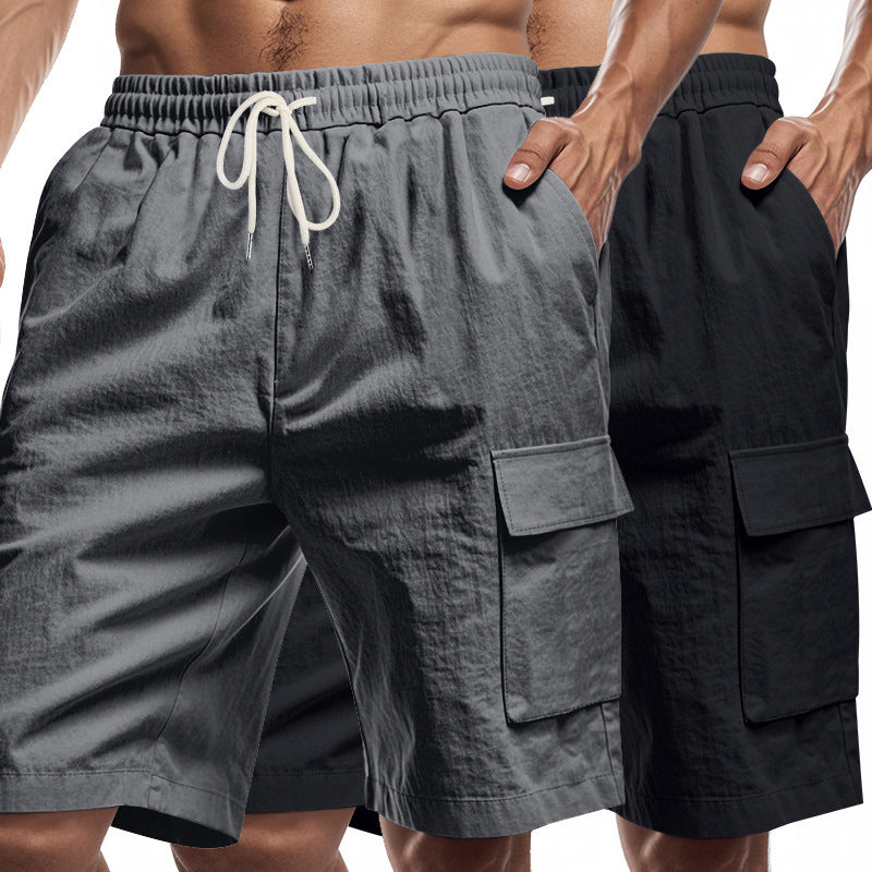 Herren Cargo-Shorts mit praktischen Seitentaschen und elastischem Bund Aliams