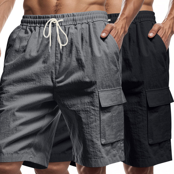 Herren Cargo-Shorts mit praktischen Seitentaschen und elastischem Bund Aliams