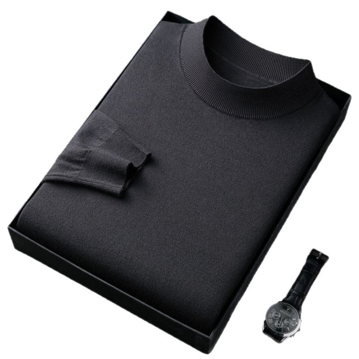 Herren eleganter Rundhalspullover aus feiner Baumwollmischung Aliams