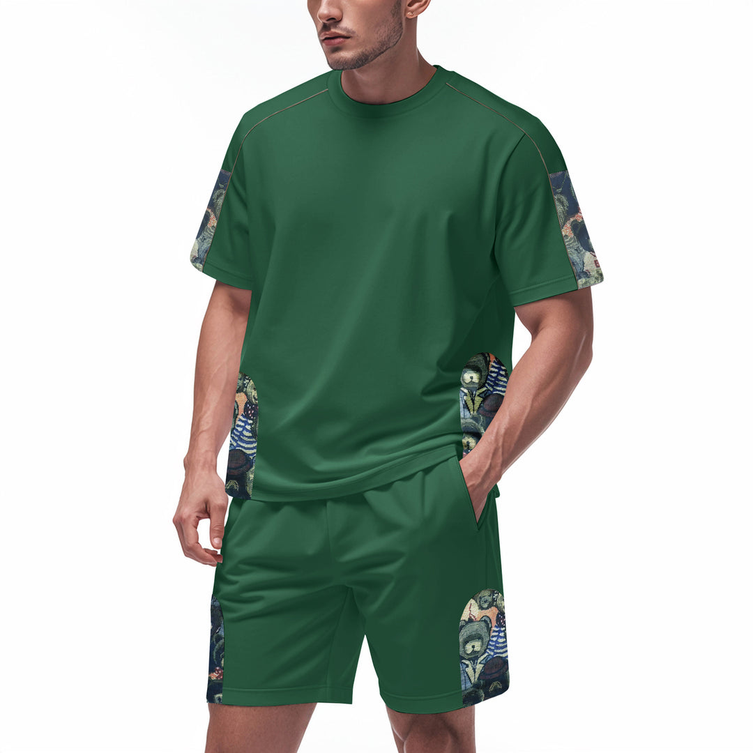 Herren Sportliches Freizeitset mit stylischem Print Aliams