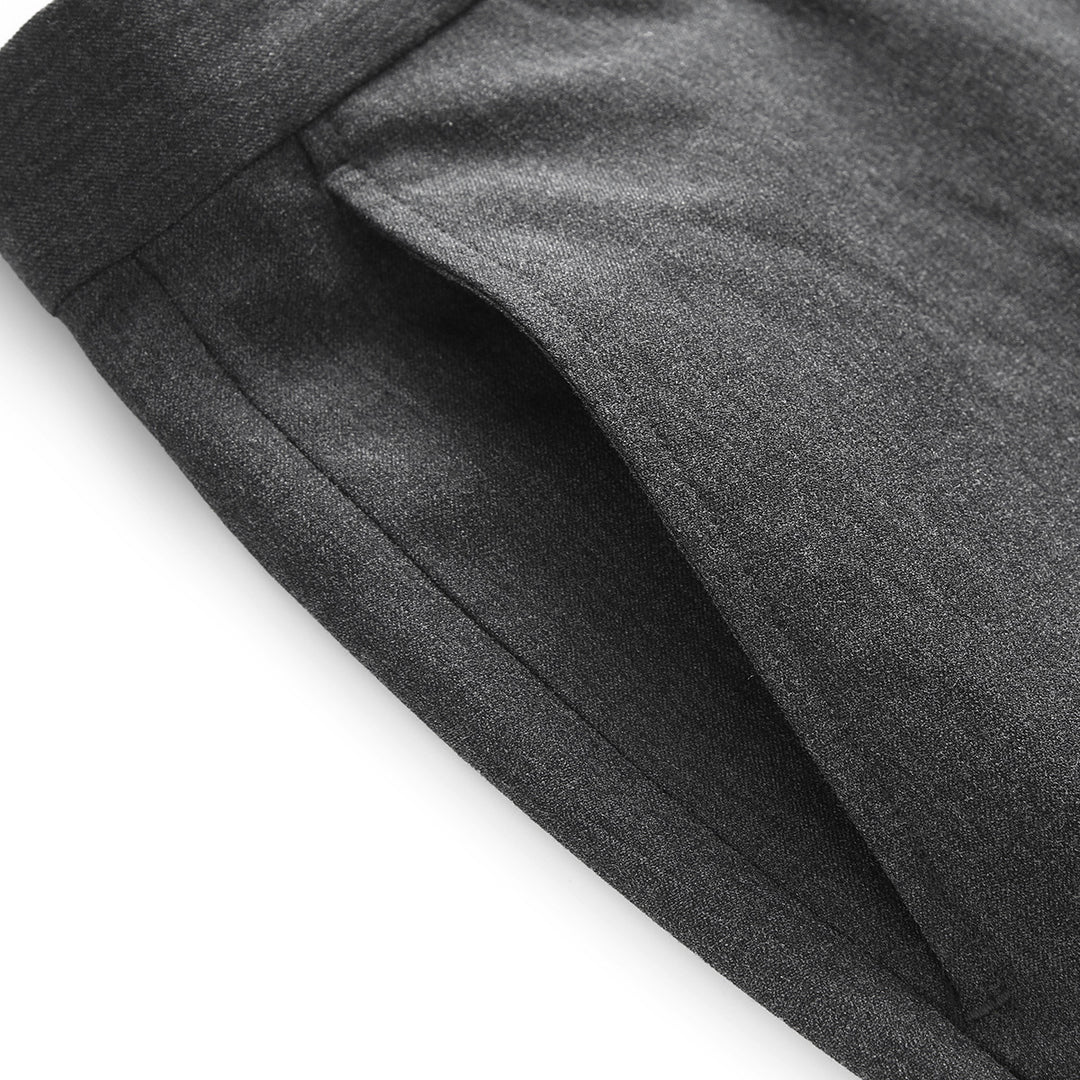 Herren elegante Anzughose mit schmalem Schnitt und feiner Struktur Aliams