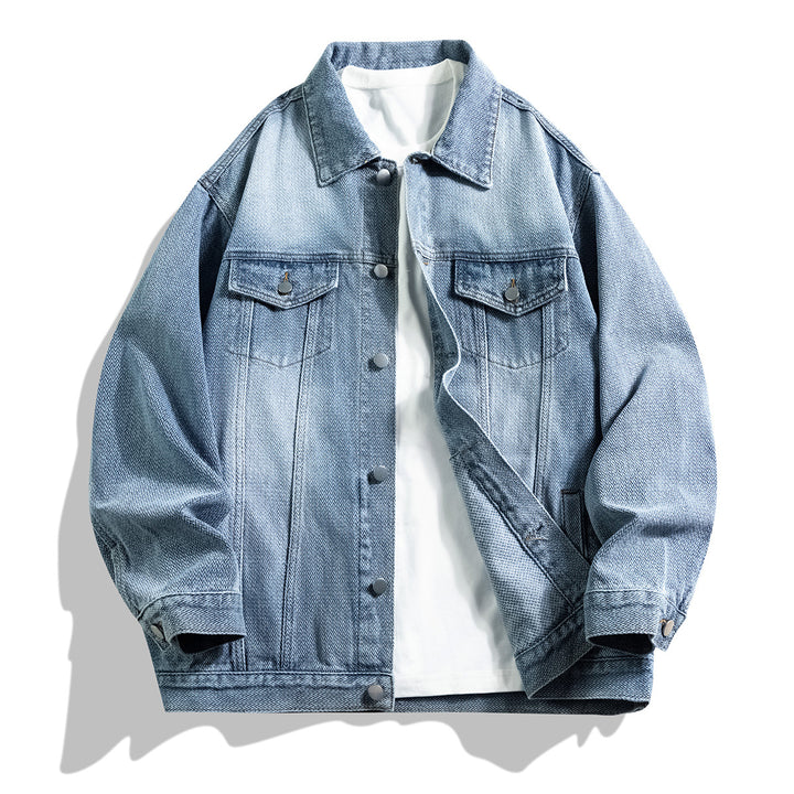 Herren Jeansjacke im klassischen Look mit praktischen Taschen Aliams