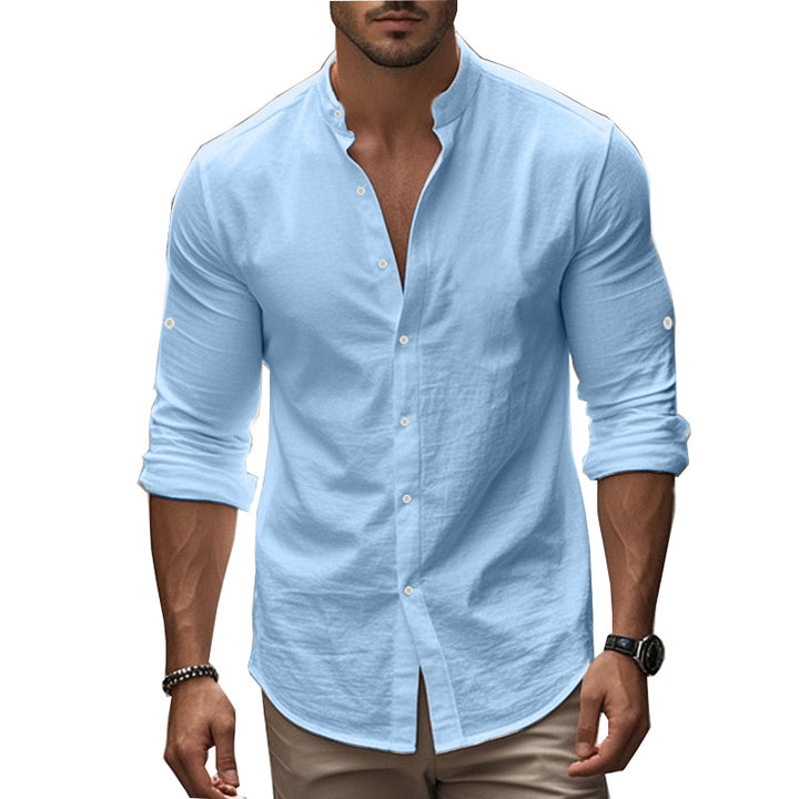 Herren Slim Fit Hemd Aliams