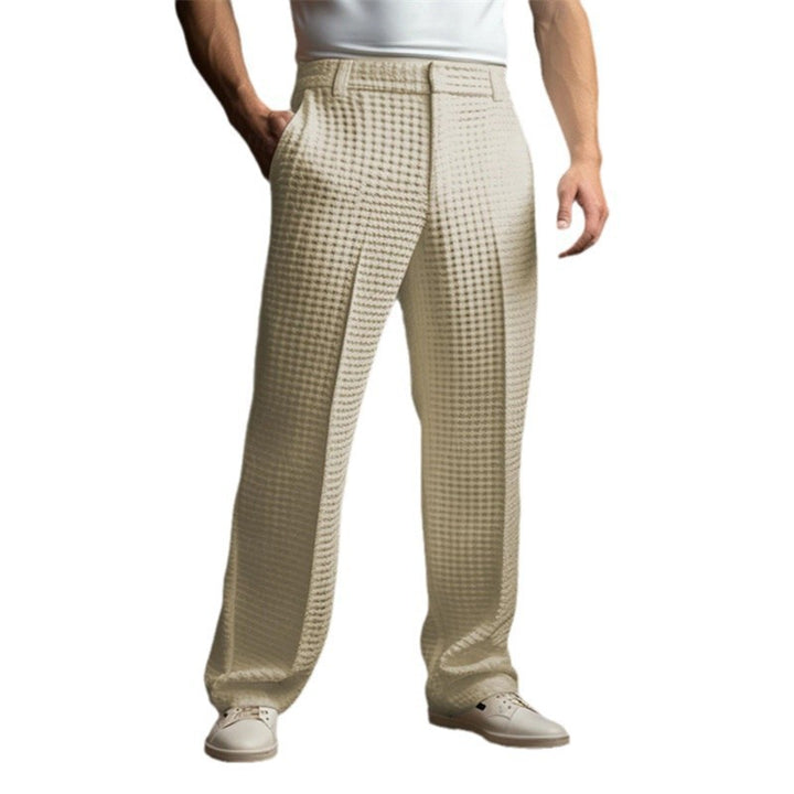 Herren elegante Freizeithose mit modernem Karomuster Aliams