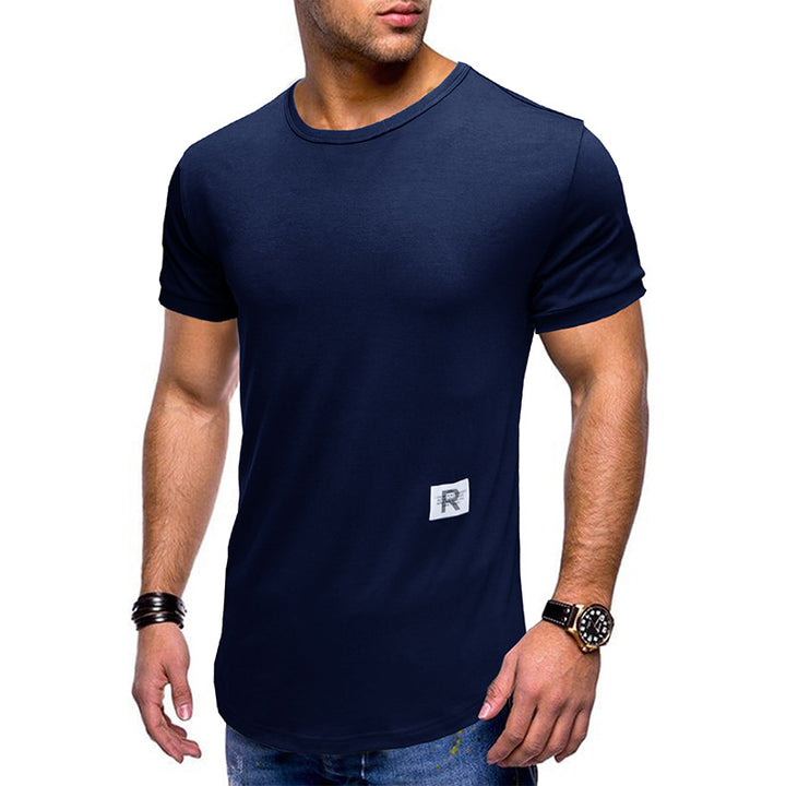 Herren Rundhals T-Shirt mit atmungsaktiver Baumwolle Aliams