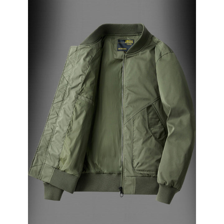 Herren funktionale Bomberjacke mit Reißverschluss und praktischem Innenfutter Aliams