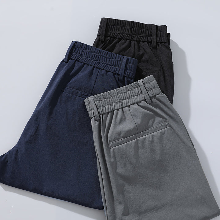 Herren bequeme Business-Hose mit elastischem Bund Aliams