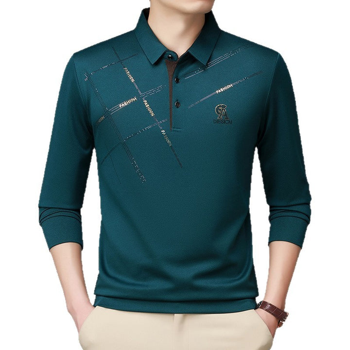 Herren Poloshirt mit stylischem Grafikdruck und hochwertigem Funktionsmaterial Aliams