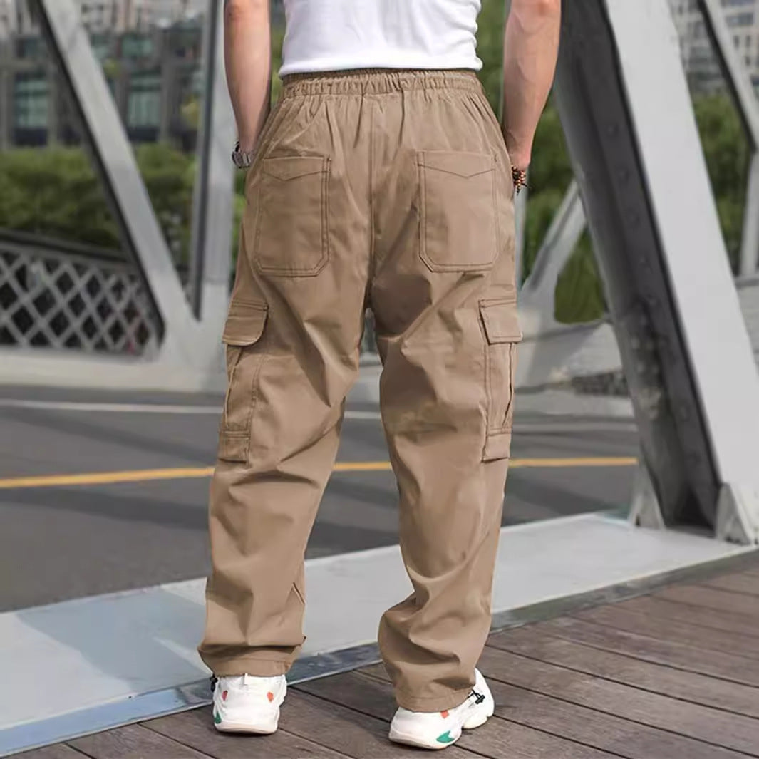 Herren Cargo-Hose mit vielen funktionalen Taschen und lockerer Passform Aliams
