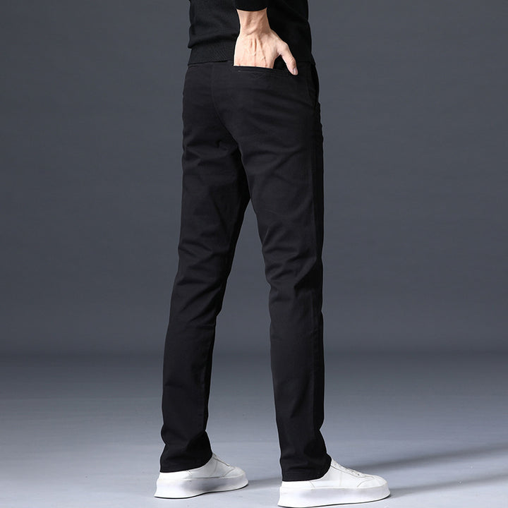 Herren elegante Chino-Hose mit lässigem Schnitt Aliams