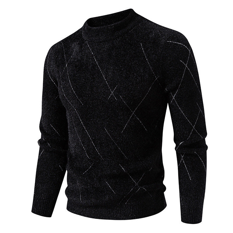 Herren Rollkragenpullover mit eleganter Struktur und feinem Material Aliams
