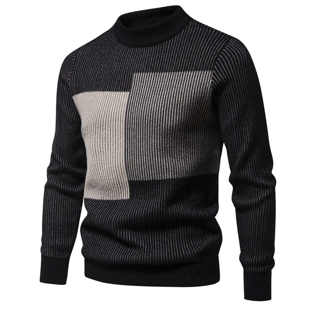 Herren hochwertiger Rollkragenpullover mit strukturiertem Design Aliams