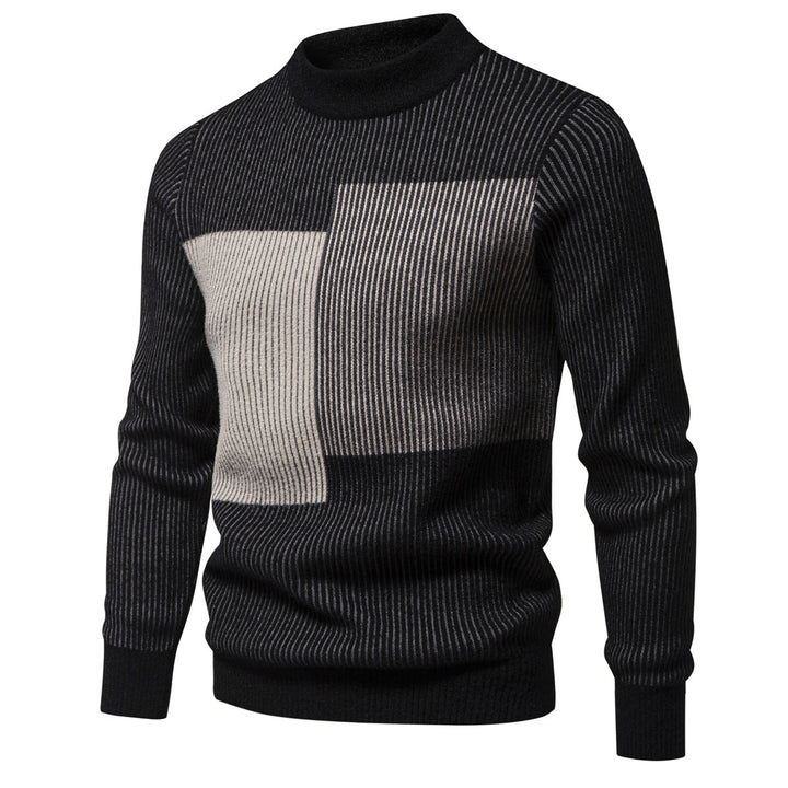 Herren hochwertiger Rollkragenpullover mit strukturiertem Design Aliams