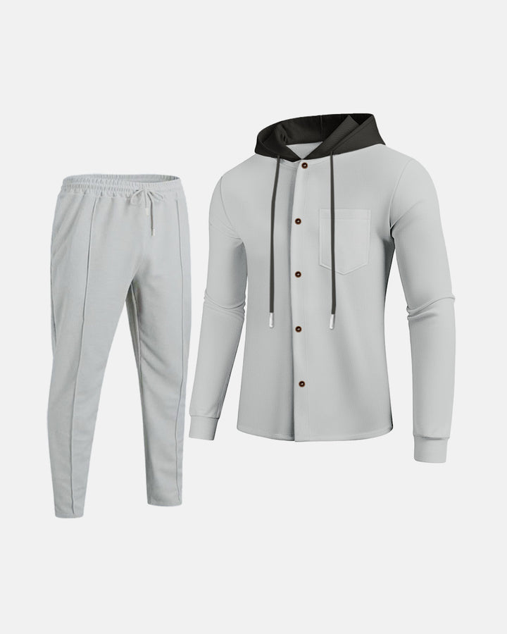 Herren Freizeit Kombination mit Kapuze Aliams
