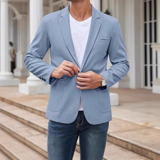 Herren eleganter Sakko mit schmalem Schnitt Aliams