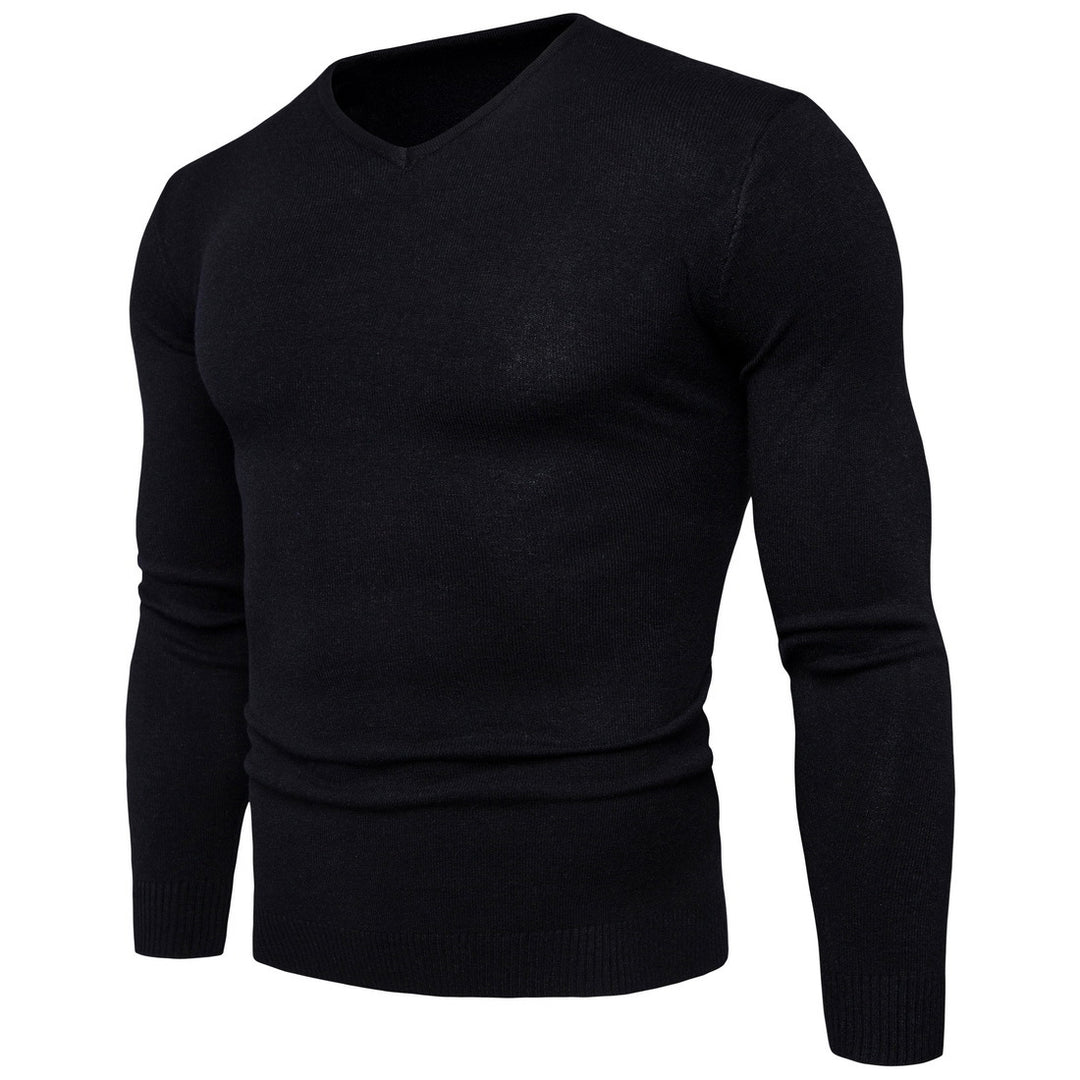Herren feiner V-Ausschnitt Pullover aus hochwertiger Baumwolle Aliams