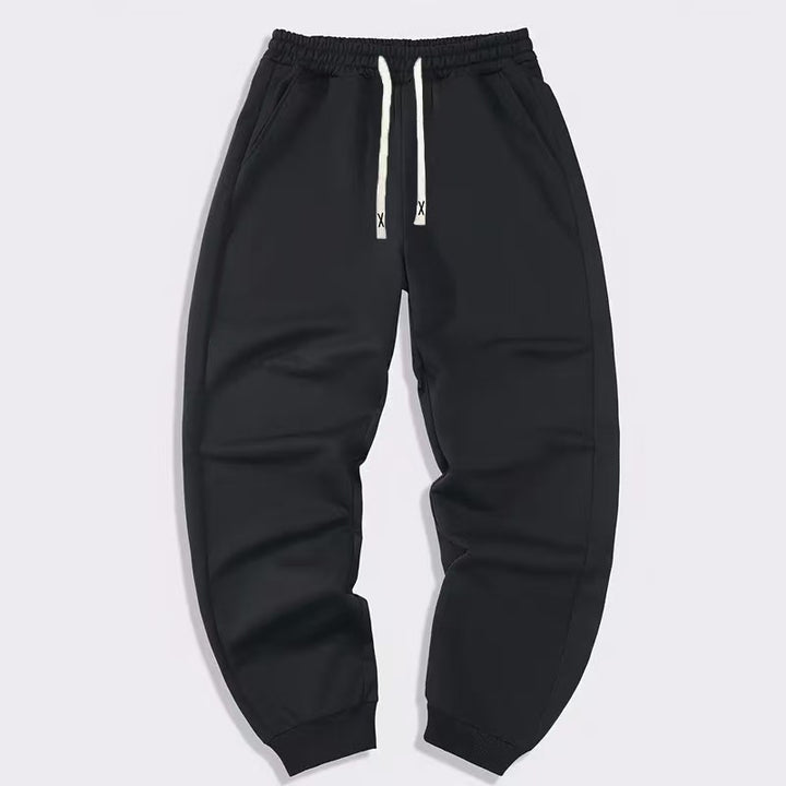 Herren elastische Jogginghose mit seitlichen Taschen Aliams