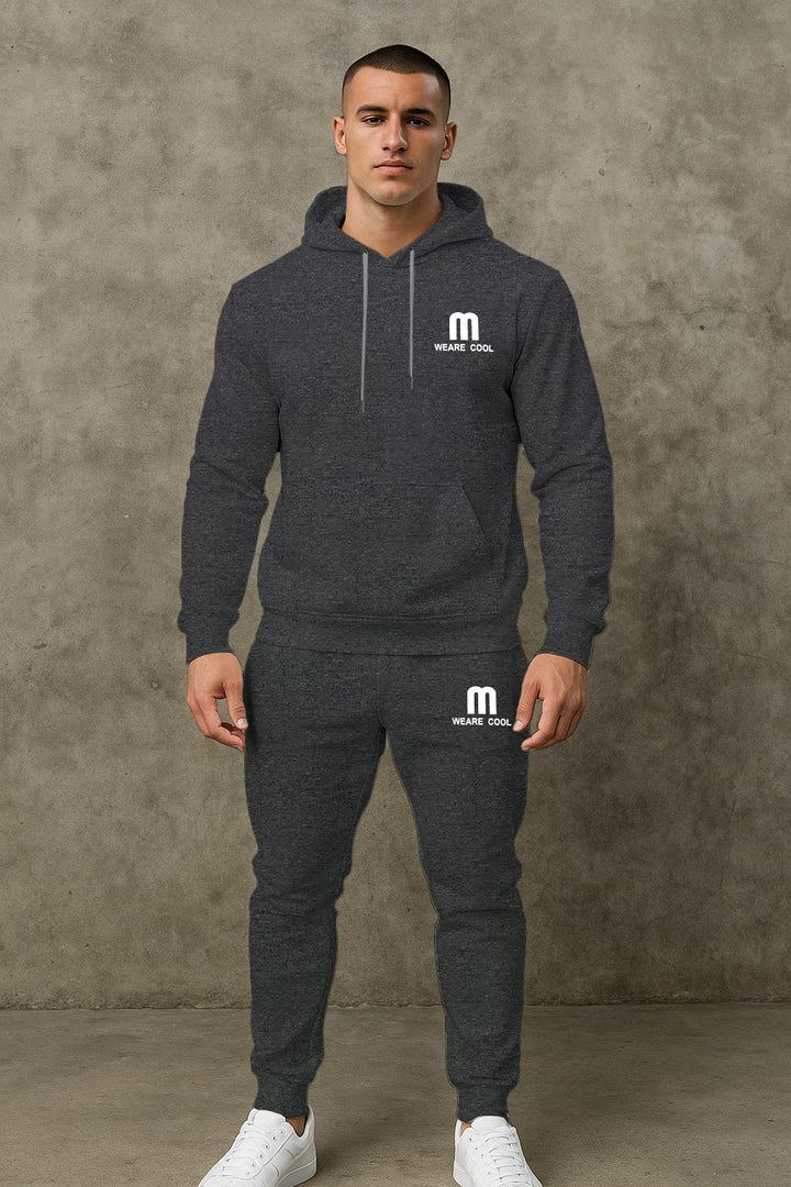 Herren bequemer Jogginganzug mit modernem Schriftzug Aliams