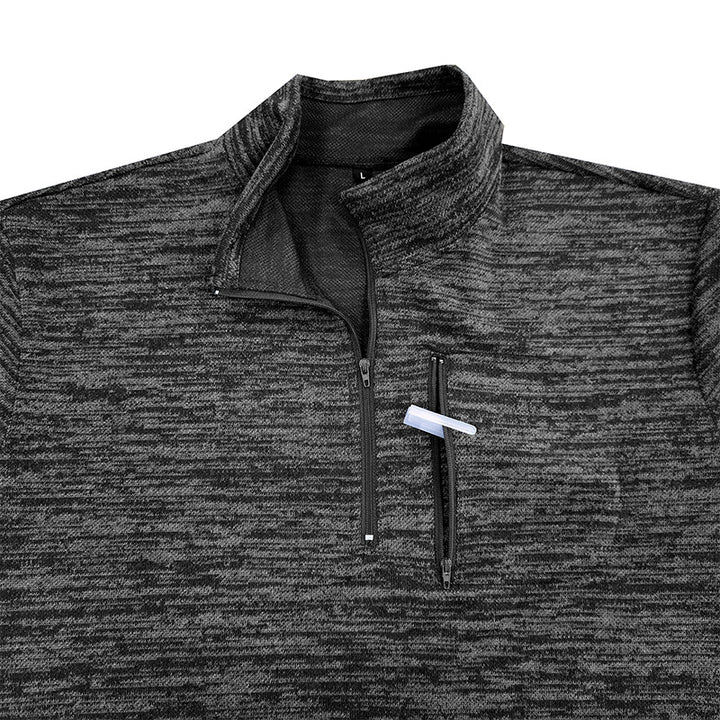 Herren Pullover mit Stehkragen und modernen Strukturen Aliams