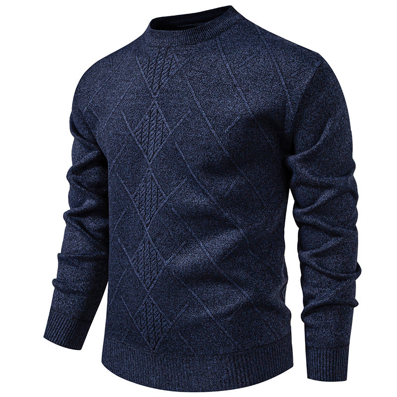 Herren Strickpullover mit modernem Rautenmuster Aliams