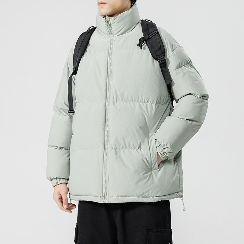 Herren gesteppte Funktionsjacke mit hohem Kragen und isolierendem Innenfutter Aliams