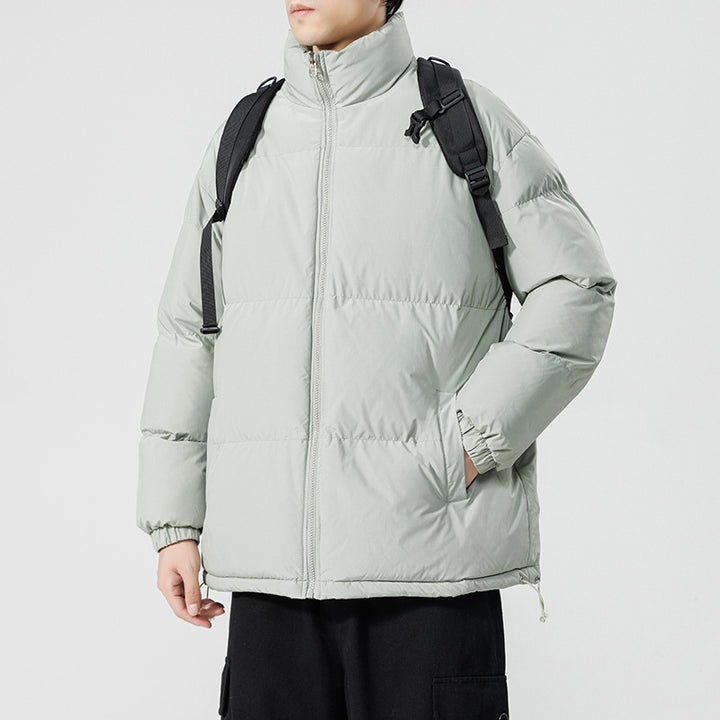 Herren gesteppte Funktionsjacke mit hohem Kragen und isolierendem Innenfutter Aliams