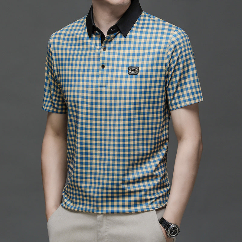 Herren Karomuster Poloshirt Aliams