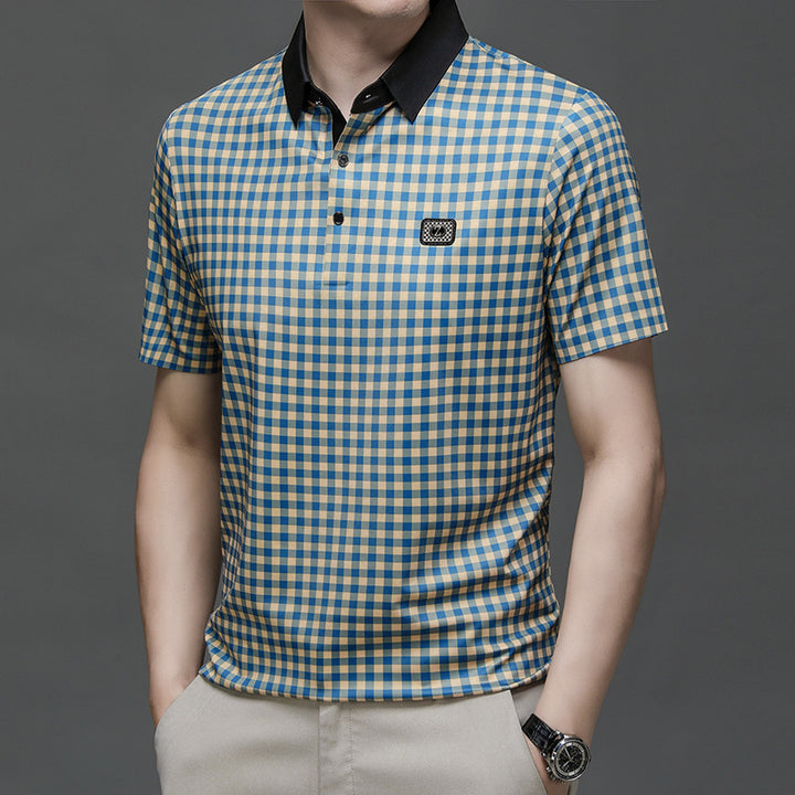 Herren Karomuster Poloshirt Aliams