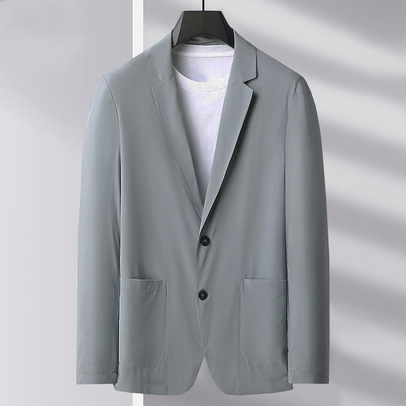 Herren Slim Fit Blazerjacke aus atmungsaktivem Stoff Aliams