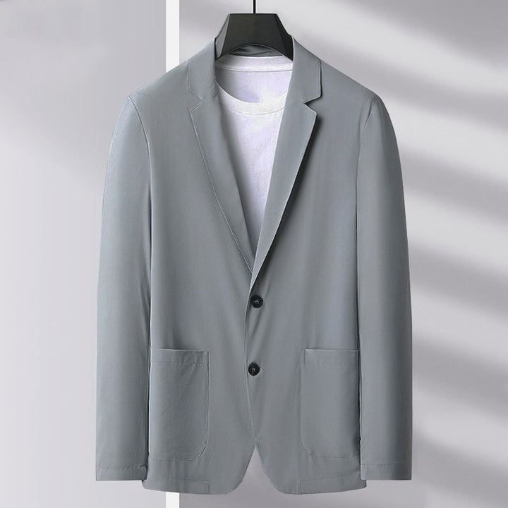 Herren Slim Fit Blazerjacke aus atmungsaktivem Stoff Aliams