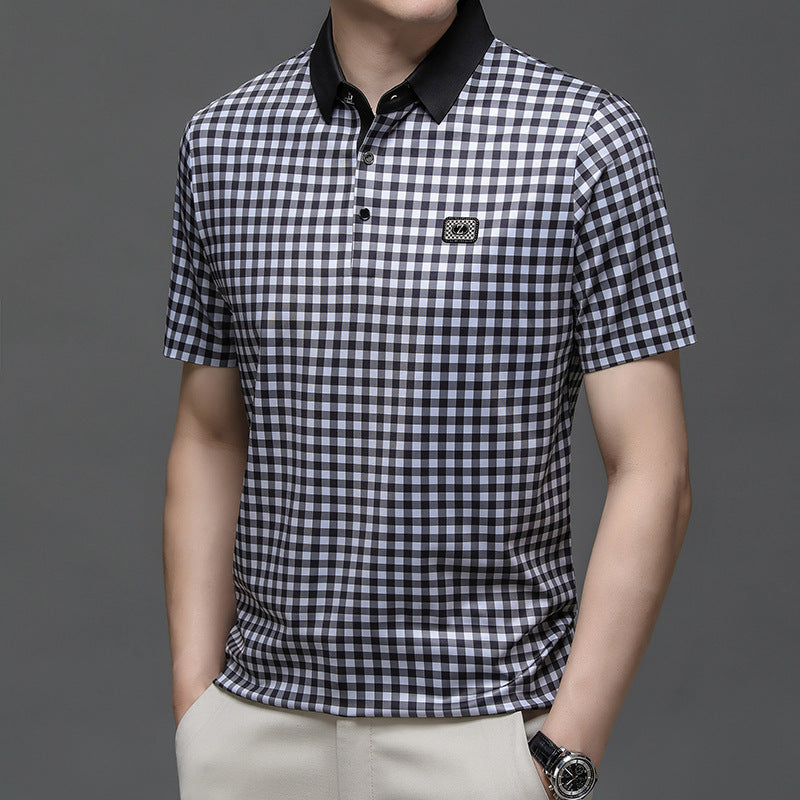 Herren Karomuster Poloshirt Aliams