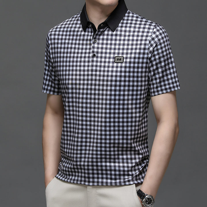 Herren Karomuster Poloshirt Aliams