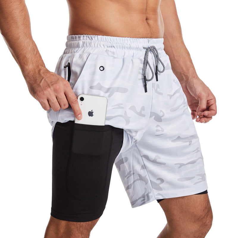 Herren Sportliche Hybrid-Shorts mit praktischen Taschen und atmungsaktivem Material Aliams