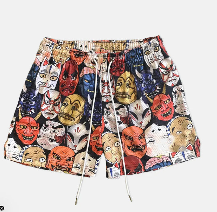 Herren Kunstdruck Strandshorts Aliams