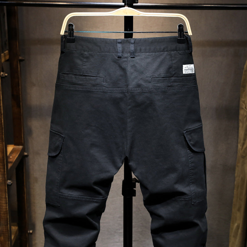 Herren Cargohose mit multifunktionalen Taschen und elastischem Bund Aliams