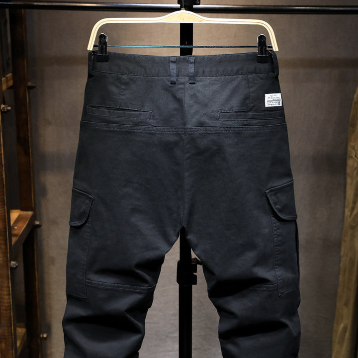Herren Cargohose mit multifunktionalen Taschen und elastischem Bund Aliams