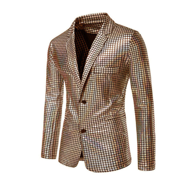 Herren Glamouröser Glitzer-Blazer Aliams